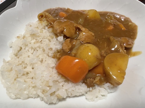 ホットクックでポークカレー(市販ルー使用)